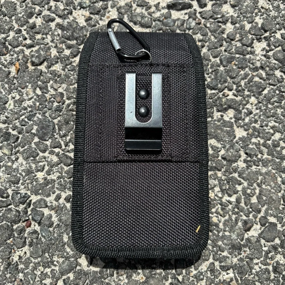 Universal Black Phone Pouch Case - Protective Belt/Bag Sleeve